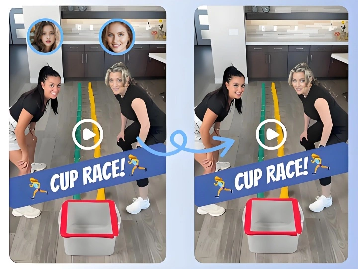 Easy Group Video Creation with Multiple Video Face Swap