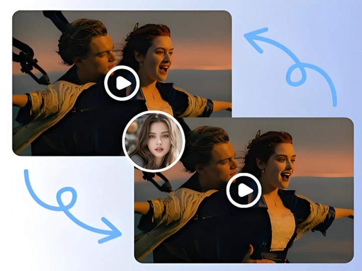 Video Swap Face AI in Famous Movie Scenes