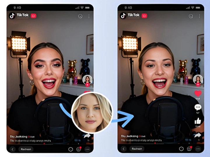Social Media Content Creation with Live Face Swap